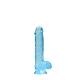 Shots Toys REALROCK Realistic Dildo With Balls Blue Realistic Dildos